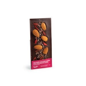 Goji Berry Almond and Cacao Dark Chocolate Bar